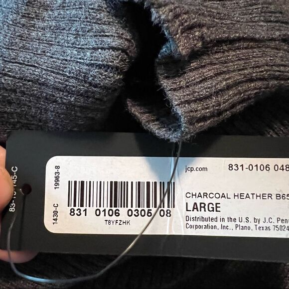 NWT! Worthington grey turtle neck sweater - Picture 6 of 13